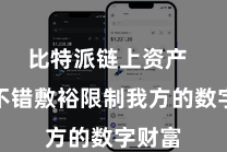 比特派链上资产  用户不错敷裕限制我方的数字财富